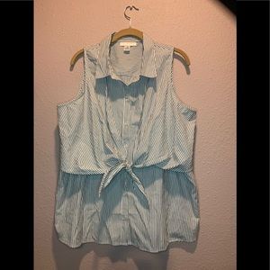 Motherhood nursing striped sleeves shirt